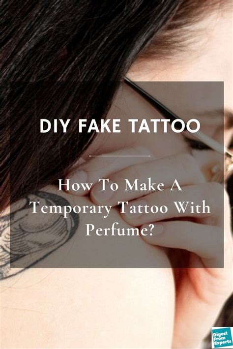 how to make fake tattoo with perfume|temporary tattoo with perfume tiktok.